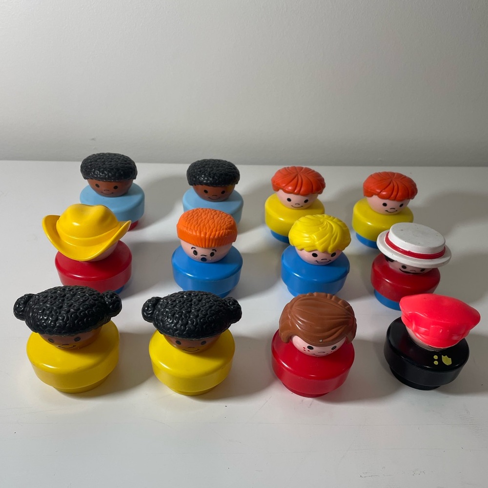 vintage 90s fisher price little people lot
